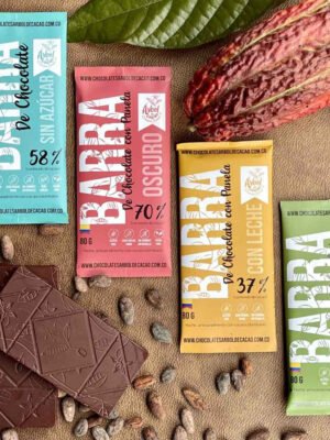 barras de chocolate pack x 8